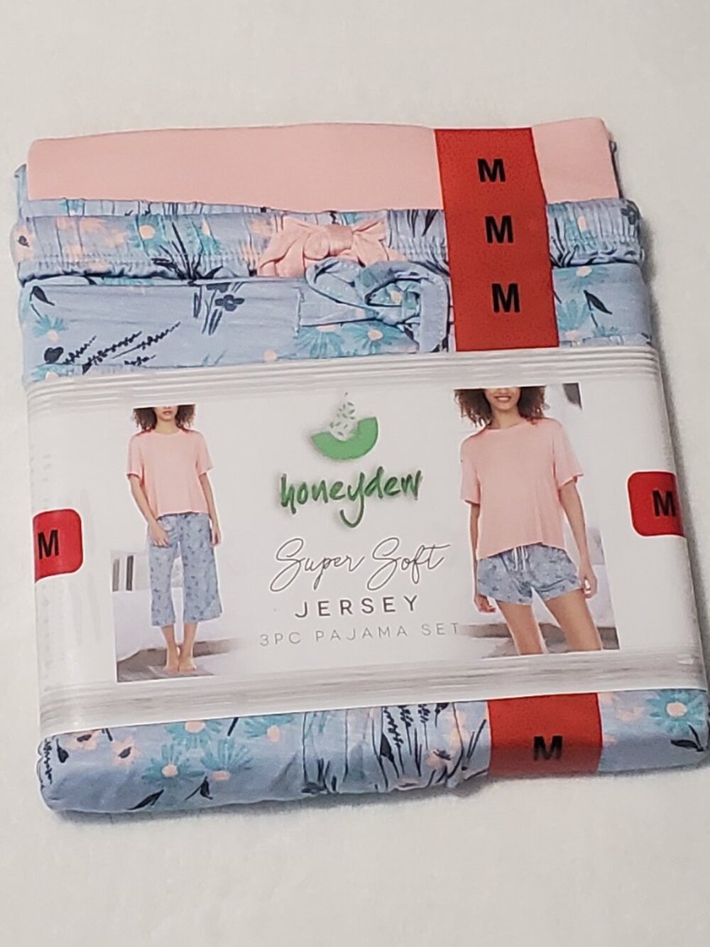NWT! Honeydew super soft jersey 3 piece pajama set Size: M Great Gift!